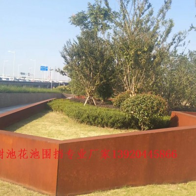耐候鋼景墻雕刻 激光鏤空刻字作畫梅蘭竹菊