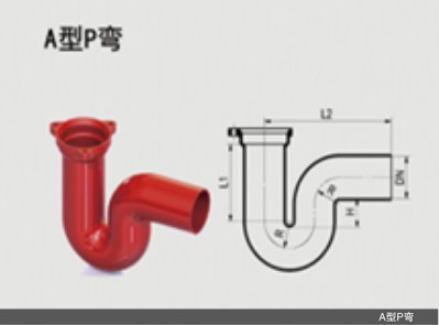 A型DN100鑄鐵P型彎山西泫氏鑄業(yè)P彎等現(xiàn)貨供應(yīng)秒發(fā)