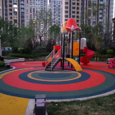 EPDM籃球場(chǎng) 幼兒園現(xiàn)澆安全地墊 環(huán)保epdm塑膠球場(chǎng) 跑道