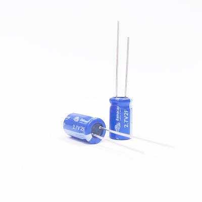 廠家直銷 超級電容器 法拉電容2.7V2F 圓柱式 體積8*14 量多議價
