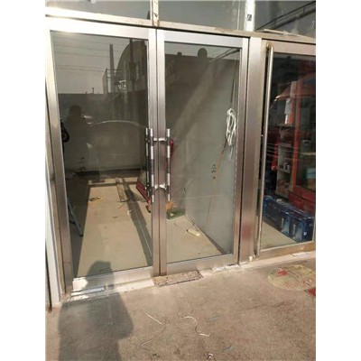 天津定做不銹鋼有框門 玻璃雙開門 有框玻璃門 不銹鋼