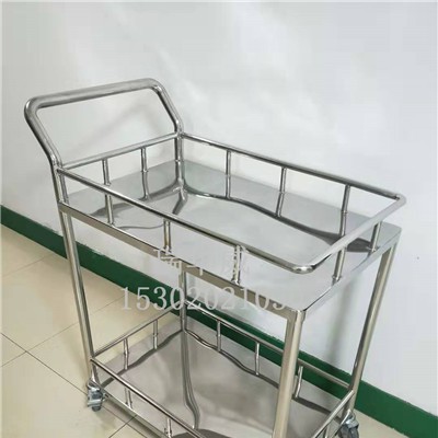 廠家直銷(xiāo)不銹鋼雙層推車(chē)全尺寸可定做