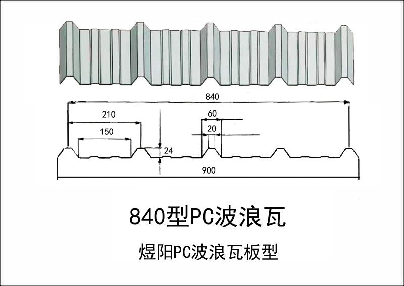 840型PC波浪瓦