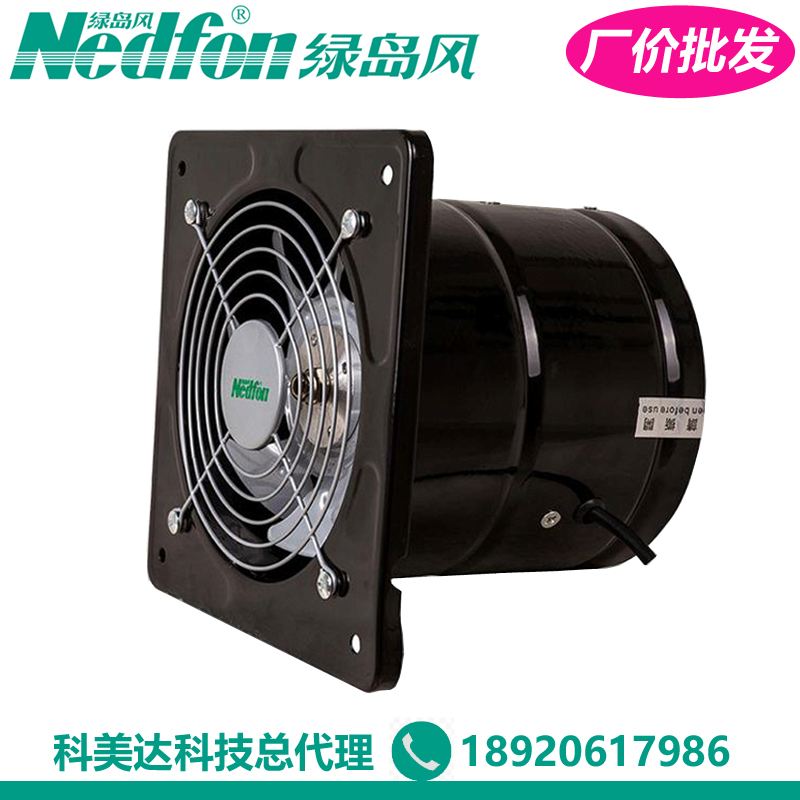 綠島風方形壁式高速排風機-外轉子高速風機-廠價直銷