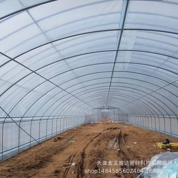 大棚管 熱鍍鋅大棚鋼管 1寸溫室大棚鋼架 連棟大棚