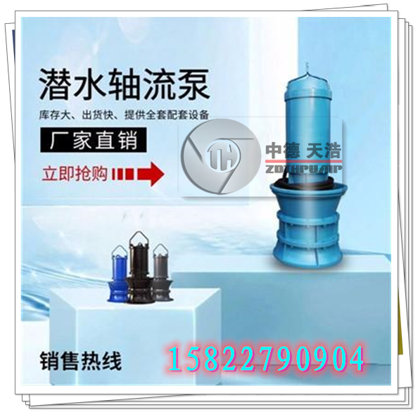 市政排水雨水泵規(guī)格參數(shù) 中德天浩潛水軸流泵型號