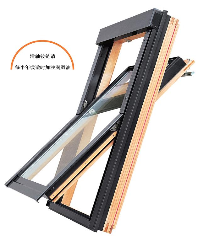 天津中懸式天窗，威盧克斯中懸式電動天窗效果圖