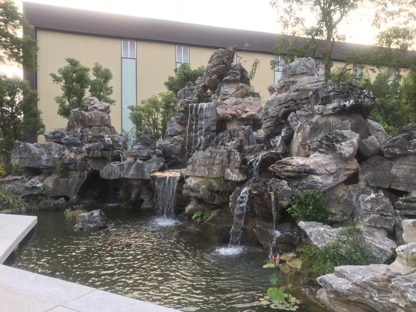 園林花境石子造景噸位假山英石制作景觀點綴